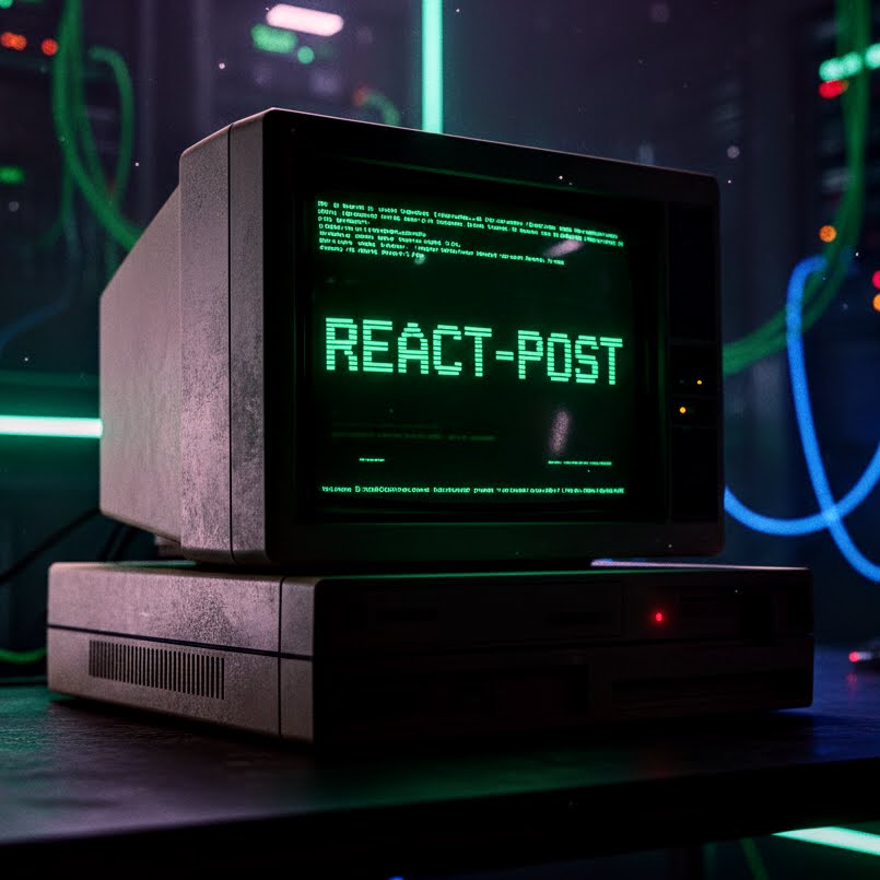 Screenshot of React Post